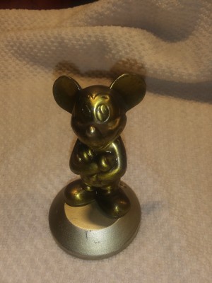 Value of a Small Mickey Mouse Bronze Statue - as seen from the front