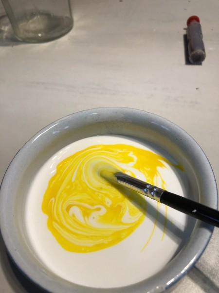 Faux Wax Drip Jar Candle Holders - mix in first color