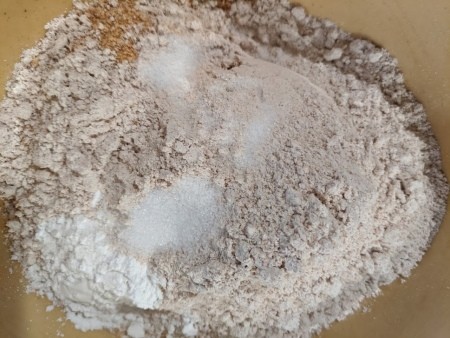 mixing dry ingredients