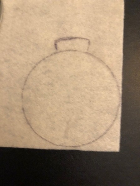 Personalized Felt Ornaments - cap added