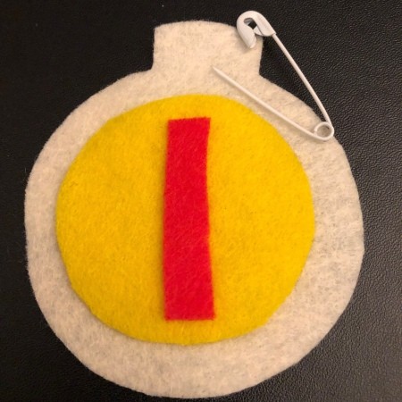 Personalized Felt Ornaments - use a safety pin to make a hole