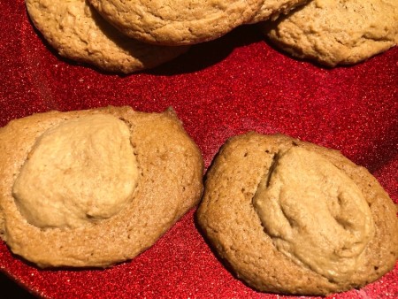 Peanut Butter mix on top of Cookies