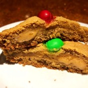 Peanut Butter Stuffed Cookie on plate