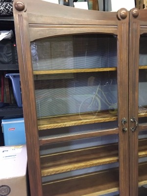 Identifying a Shelving Unit - old glass fronted shelving unit