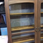 Identifying a Shelving Unit - old glass fronted shelving unit