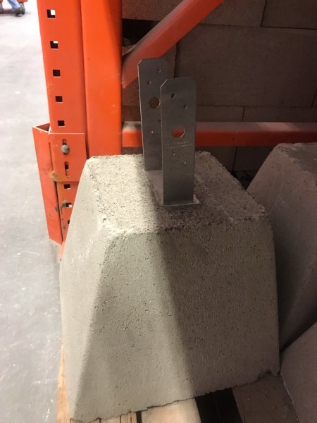 Trellis for Dragon Fruit - concrete pillar block