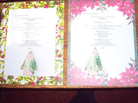 Cash Trees As Gifts - stationary with restaurant recommendations