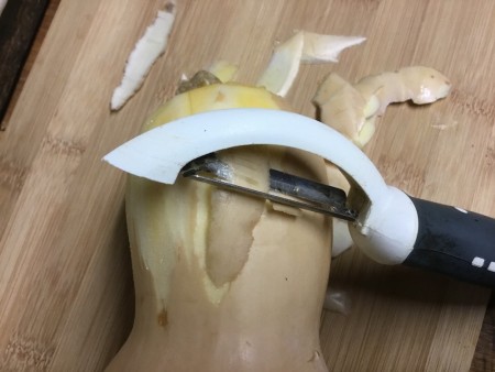 peeling squash