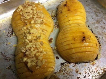 walnuts added to Butternut Squash