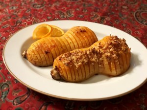 Honey Citrus Butternut Squash on plate