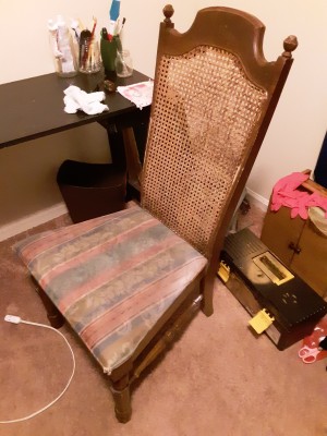 Identifying a Vintage Cane Back Chair - chair with tall cane back