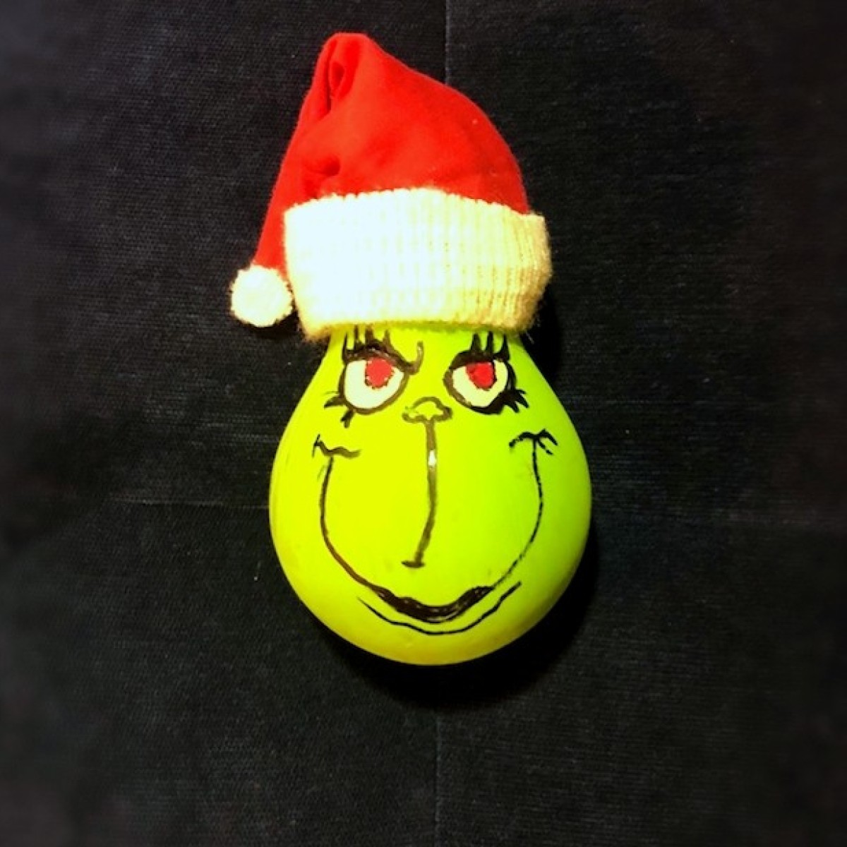 light bulb grinch christmas ornament