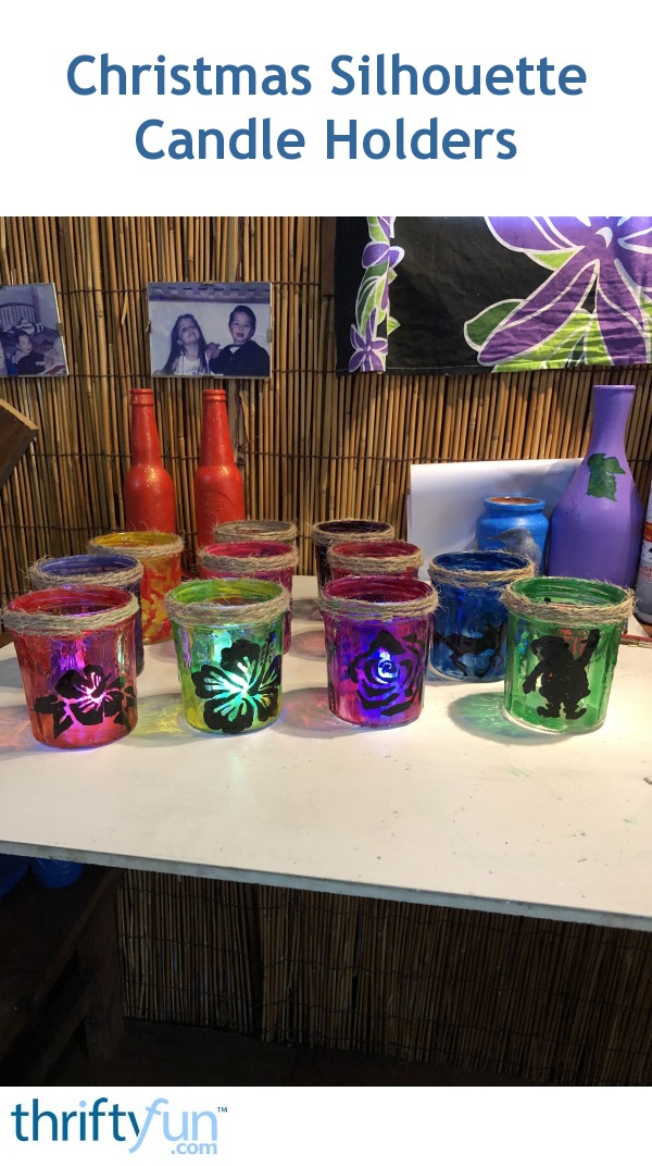 Making Christmas Silhouette Candle Holders ThriftyFun