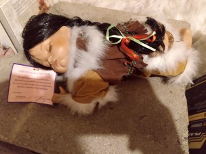 Value of a Goldenvale Pocahontas Doll - doll lying down