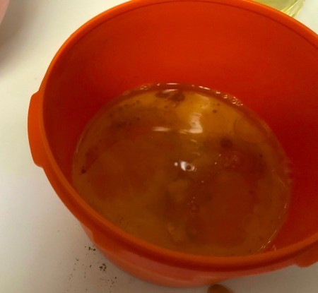 wet ingredients in bowl