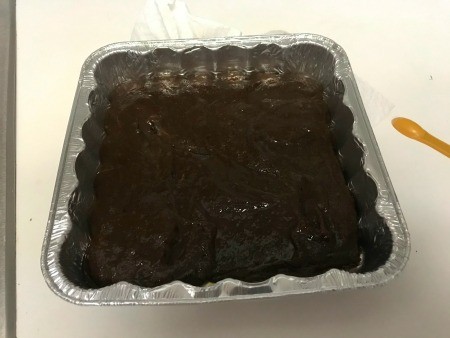 batter in baking pan