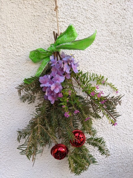 Holiday Swag Decoration - ready to hang