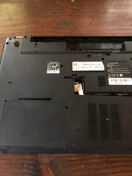 Replacing Your Laptop Hard Drive - secure the panel