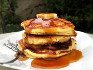 stack of Fluffy Sausage-Stuffed Pancakes
