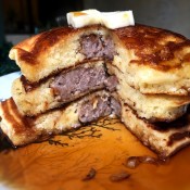 stack of Sausage-Stuffed Pancakes