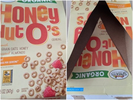 Minimal Cardboard Christmas Tree Decoration - cutting triangle from cereal box