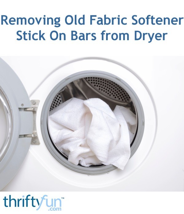 Removing Old Fabric Softener Stick On Bars from Dryer? ThriftyFun