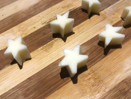 Veggie and Cheese Christmas Trees - stars