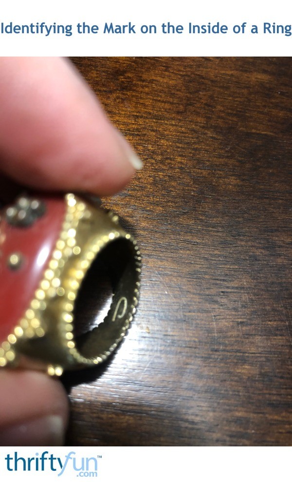 Identifying the Mark on the Inside of a Ring? ThriftyFun