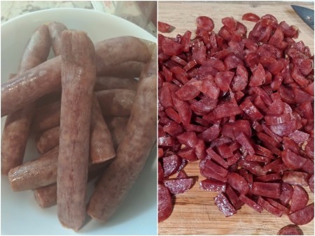 sausages and cut & cooked sausages