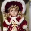 Value of a Collectible Memories Doll - doll in a red velvet coat with white fur trim