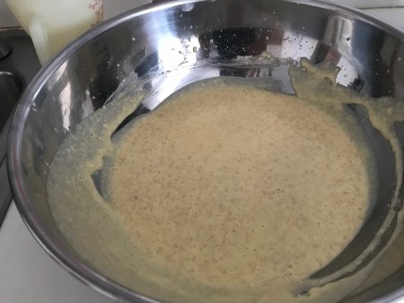 blended batter