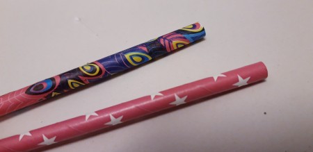 Paper and Drinking Straw Rockets - remove to prevent it sticking to the straw