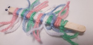 Wood and Yarn Centipede - cute centipede