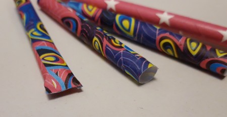 Paper and Drinking Straw Rockets - pinch the end shut