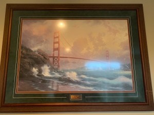 Value of a Thomas Kinkade Print - Golden Gate bridge