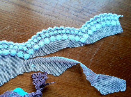 Lace Wristband - trim lace that is too wide