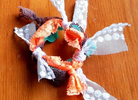 Lace Wristband - repeat with the other two pieces