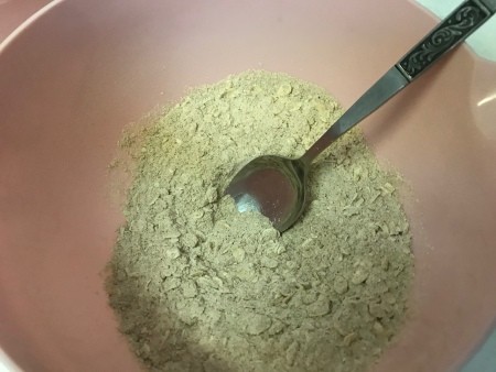 mixing dry ingredients