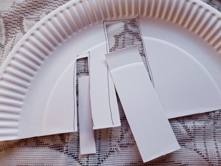 Paper Plate Hedgehog - cut and fold as per instructions - one end on the longer