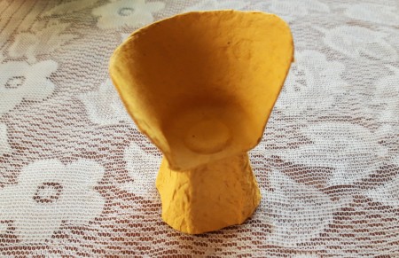 Egg Carton Miniature Furniture - short chair