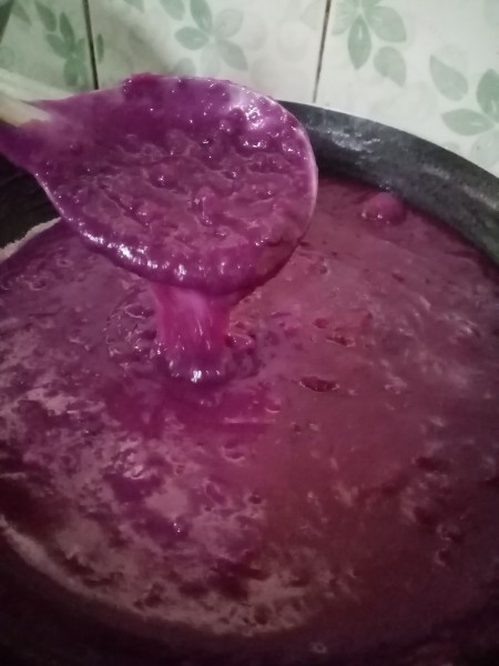 reducing purple yam mix