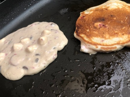 cooking Pancakes on grill