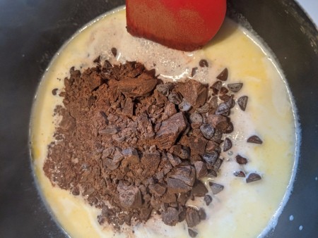 mixing Chocolate in Fondue