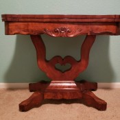 Value of an Empire Gaming Table - table with stylized lyre support and base with 4 legs