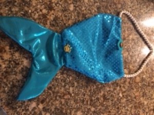 Mermaid Tail Purse - finished purse