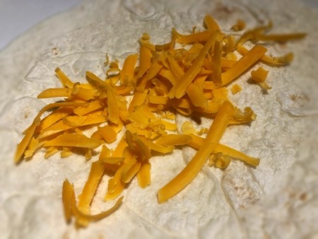 Cheese on burrito