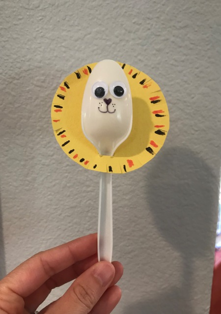 Lion Spoon Puppet