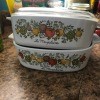 Value of Vintage Corningware - two casserole dishes with herb and veggies pattern