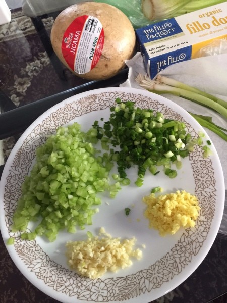 chopped veggies on plate