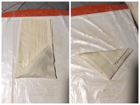 Pork Stuffed Filo Triangles